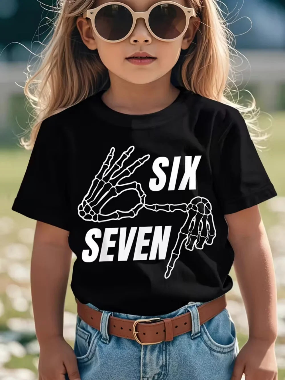 67 Number T-Shirt for Kids Funny Digital 3D Print Summer Short Sleeve Tee Loose Comfortable Tops Streetwear Fashion Kids Clothes