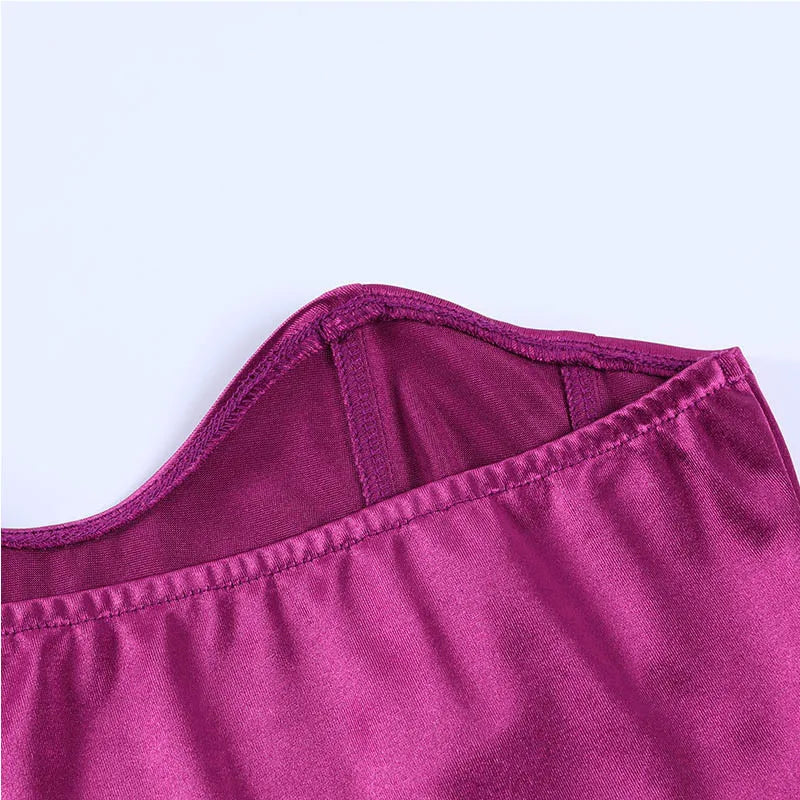 Sexy Damen Body trägerlos – Figurformender Bandeau Bodysuit für Party & Alltag