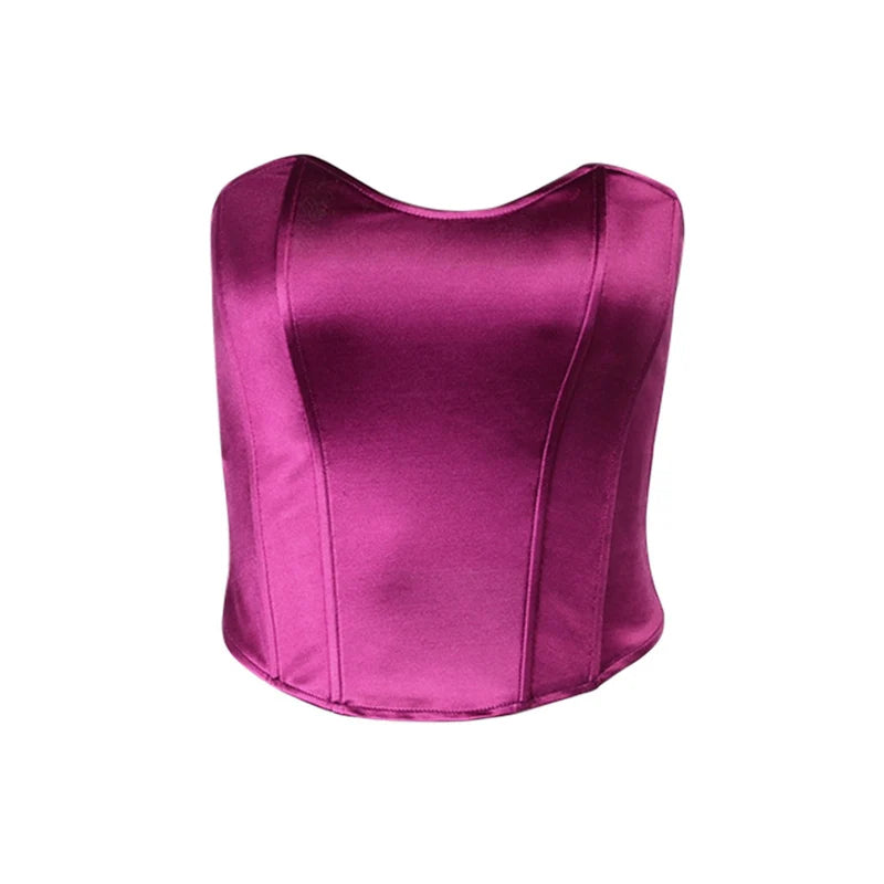 Sexy Damen Body trägerlos – Figurformender Bandeau Bodysuit für Party & Alltag